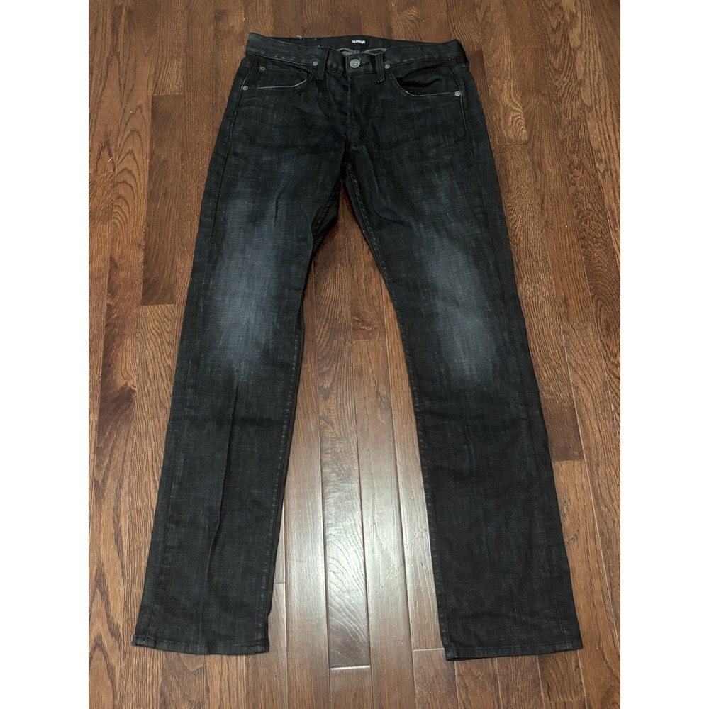 H By Hudson Black Slim Straight Jeans